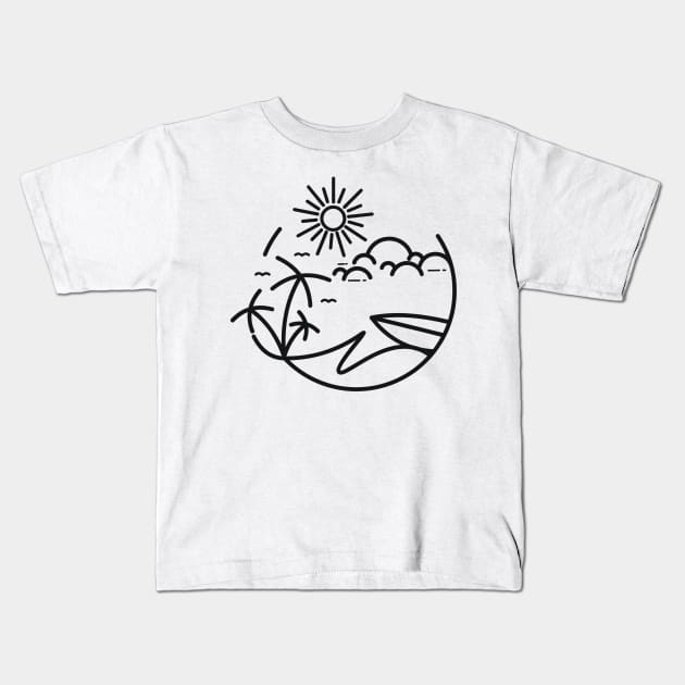 Beach Kids T-Shirt by Whatastory